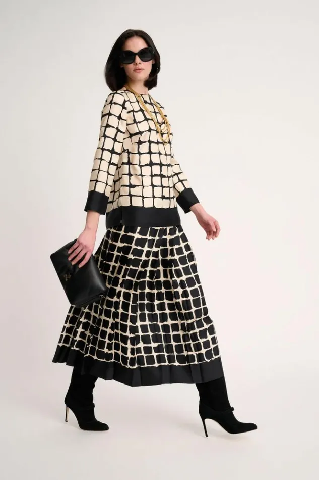 Luisa Spagnoli Blouses And Shirts Leggio 8211 Checked Blouse 8211 Women Luisa Spagnoli Blouses And Shirts Leggio 8211 Checked Blouse 8211 Women