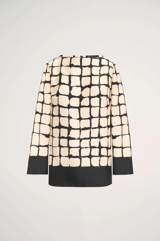 Luisa Spagnoli Blouses And Shirts Leggio 8211 Checked Blouse 8211 Women Luisa Spagnoli Blouses And Shirts Leggio 8211 Checked Blouse 8211 Women