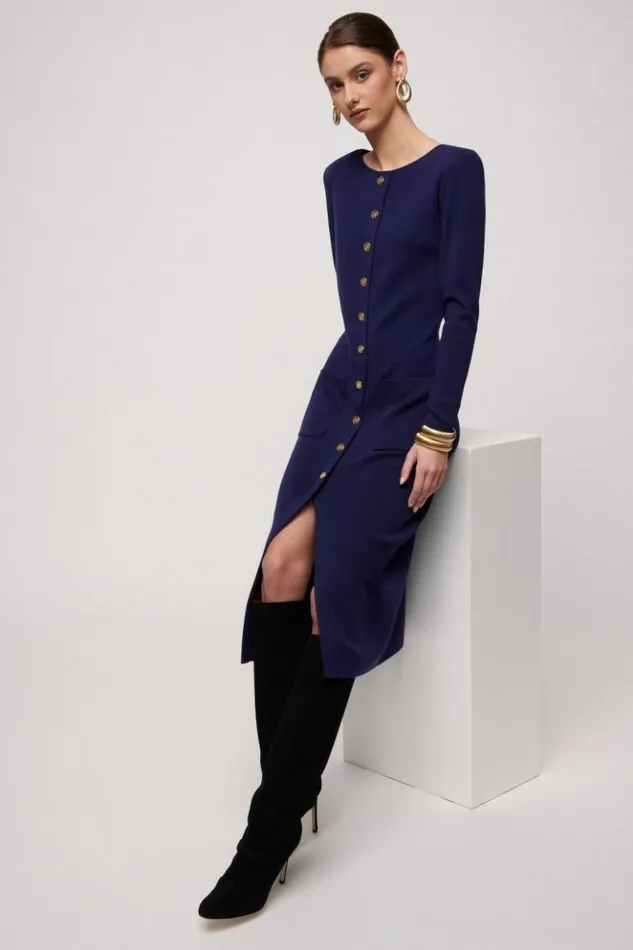 Luisa Spagnoli Dresses and Jumpsuits Menestrello 8211 Wool Dress Blue Purplish 8211 Women