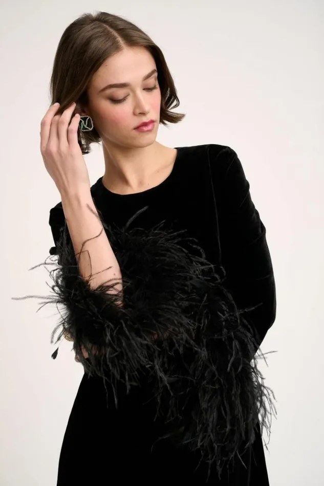 Luisa Spagnoli Formal Dresses Ghiro 8211 Elegant Dress Black 8211 Women Luisa Spagnoli Formal Dresses Ghiro 8211 Elegant Dress Black 8211 Women