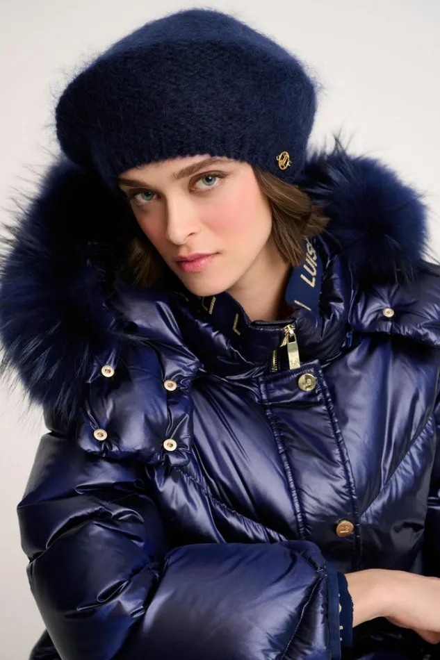 Luisa Spagnoli Hats And Gloves Carl 8211 Mohair Beret Blue 8211 Women Luisa Spagnoli Hats And Gloves Carl 8211 Mohair Beret Blue 8211 Women