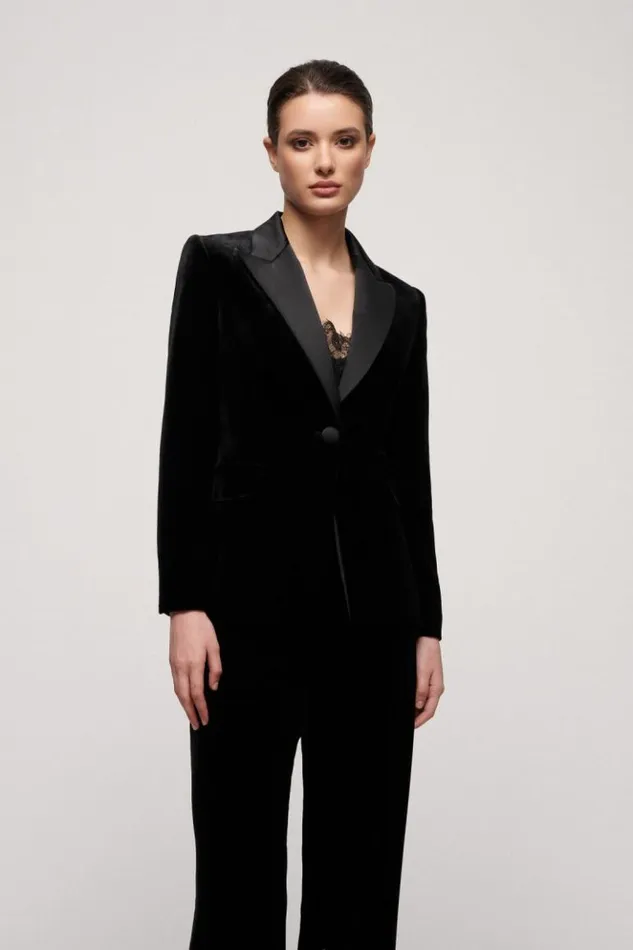 Luisa Spagnoli Jackets and Blazers Sfoglia 8211 Elegant Jacket Black 8211 Women