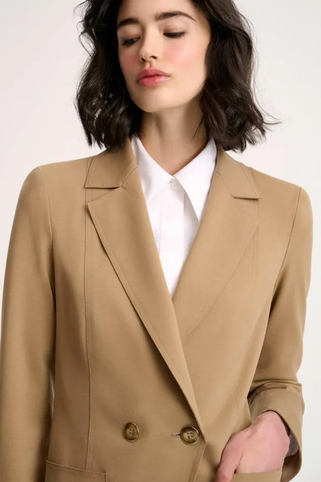 Luisa Spagnoli Jackets and Blazers Spalto 8211 DoubleBreasted Jacket Camel 8211 Women Luisa Spagnoli Jackets and Blazers Spalto 8211 DoubleBreasted Jacket Camel 8211 Women