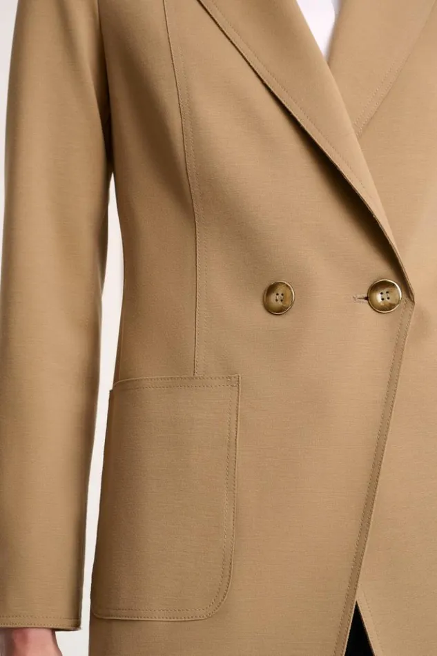 Luisa Spagnoli Jackets and Blazers Spalto 8211 DoubleBreasted Jacket Camel 8211 Women Luisa Spagnoli Jackets and Blazers Spalto 8211 DoubleBreasted Jacket Camel 8211 Women