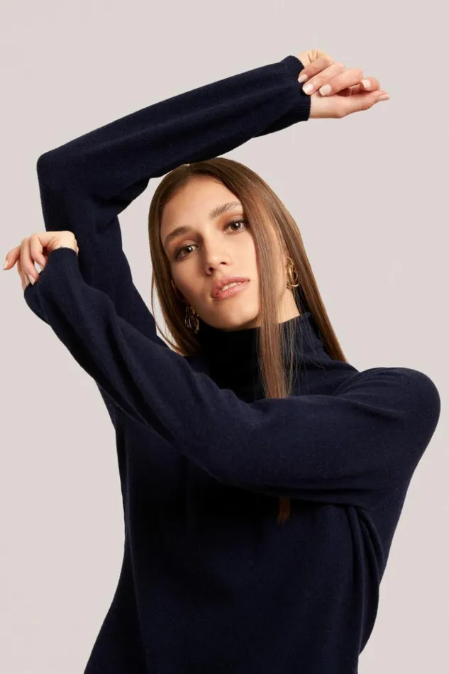 Luisa Spagnoli Knitwear Calco 8211 Wool Sweater Blue 8211 Women