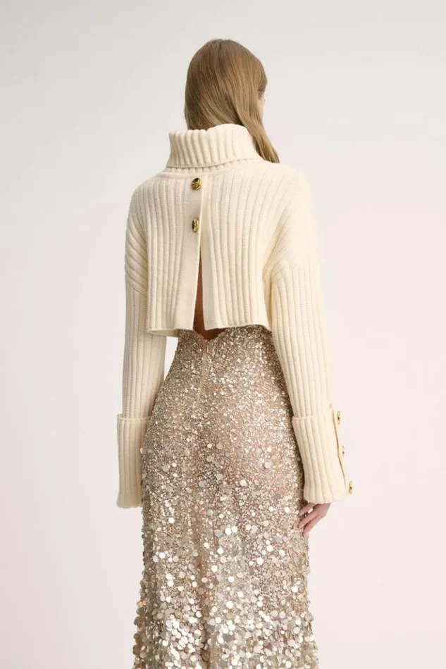 Luisa Spagnoli Knitwear Mappale 8211 Cropped Pullover 8211 Fashion Show 8211 Women Luisa Spagnoli Knitwear Mappale 8211 Cropped Pullover 8211 Fashion Show 8211 Women