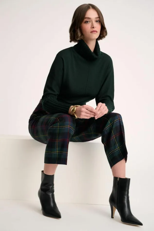 Luisa Spagnoli Knitwear Maratta 8211 Turtleneck Pullover Bottlegreen 8211 Women Luisa Spagnoli Knitwear Maratta 8211 Turtleneck Pullover Bottlegreen 8211 Women