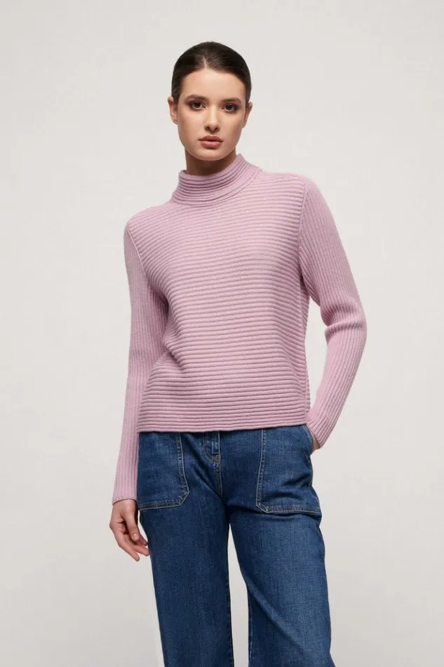 Luisa Spagnoli Knitwear Mecenate 8211 Wool Pullover Pink 8211 Women