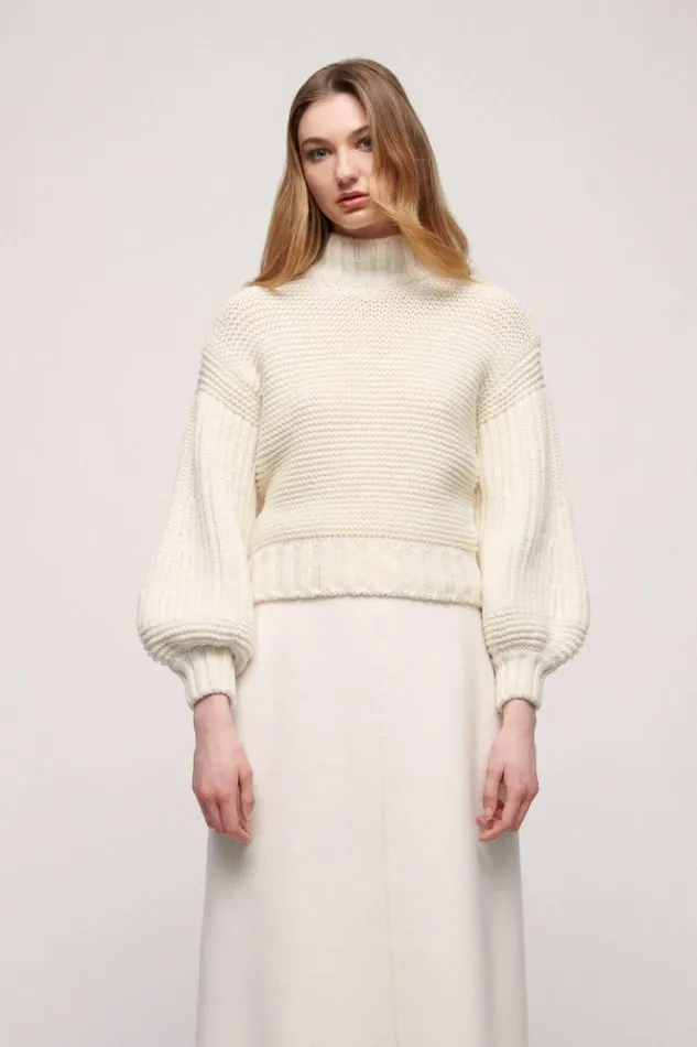Luisa Spagnoli Knitwear Mondragone 8211 Wool Pullover Cream 8211 Women Luisa Spagnoli Knitwear Mondragone 8211 Wool Pullover Cream 8211 Women
