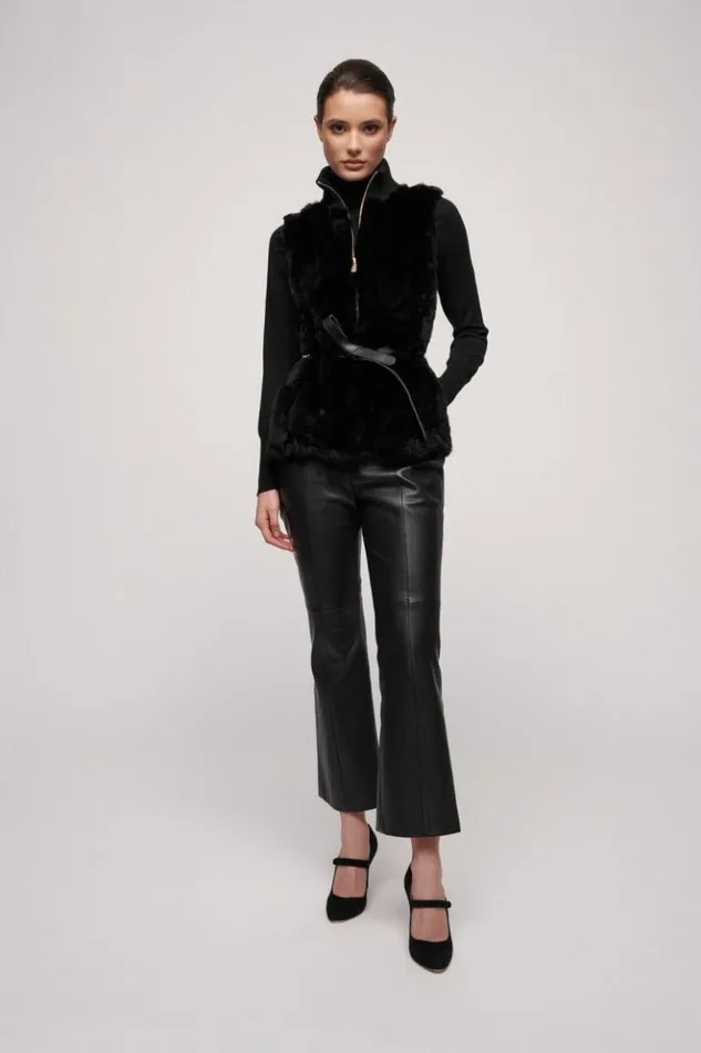 Luisa Spagnoli Outerwear Mercante 8211 Faux Fur Gilet Black 8211 Women Luisa Spagnoli Outerwear Mercante 8211 Faux Fur Gilet Black 8211 Women