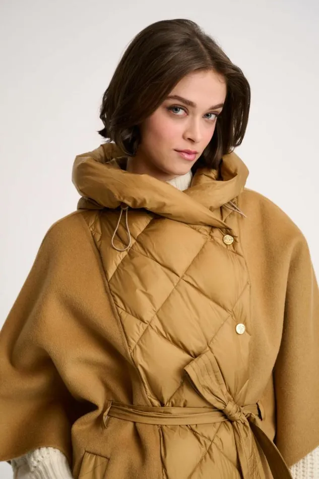 Luisa Spagnoli Outerwear Scommessa 8211 Quilted Cape 8211 Women Luisa Spagnoli Outerwear Scommessa 8211 Quilted Cape 8211 Women