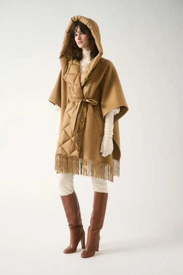 Luisa Spagnoli Outerwear Scommessa 8211 Quilted Cape 8211 Women Luisa Spagnoli Outerwear Scommessa 8211 Quilted Cape 8211 Women