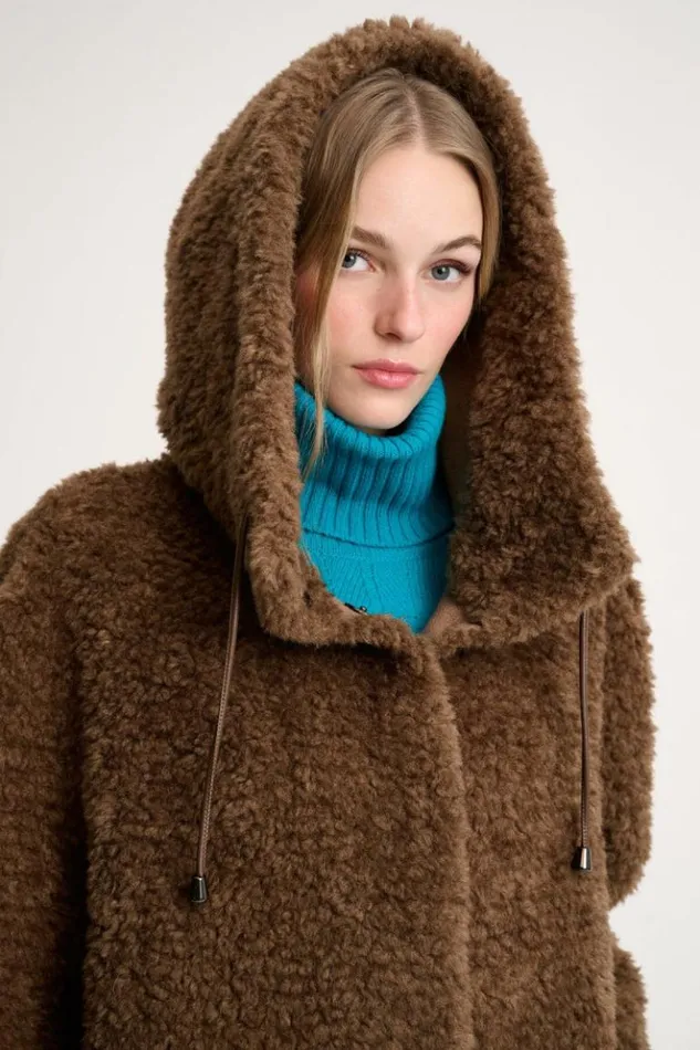 Luisa Spagnoli Outerwear Serra 8211 Teddy Coat Brown 8211 Women Luisa Spagnoli Outerwear Serra 8211 Teddy Coat Brown 8211 Women