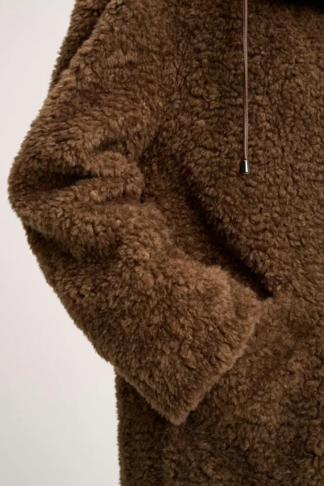 Luisa Spagnoli Outerwear Serra 8211 Teddy Coat Brown 8211 Women Luisa Spagnoli Outerwear Serra 8211 Teddy Coat Brown 8211 Women