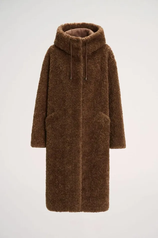 Luisa Spagnoli Outerwear Serra 8211 Teddy Coat Brown 8211 Women Luisa Spagnoli Outerwear Serra 8211 Teddy Coat Brown 8211 Women