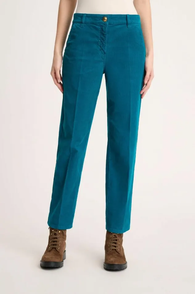 Luisa Spagnoli Pants Olimpica 8211 Corduroy Trousers Peacock 8211 Women