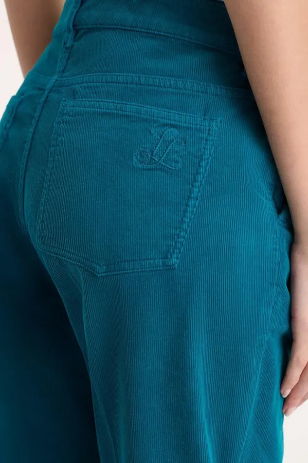 Luisa Spagnoli Pants Olimpica 8211 Corduroy Trousers Peacock 8211 Women Luisa Spagnoli Pants Olimpica 8211 Corduroy Trousers Peacock 8211 Women