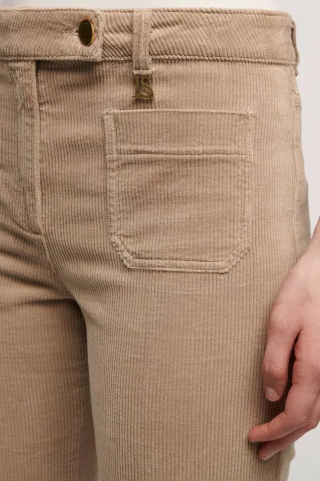 Luisa Spagnoli Pants Onico 8211 Flared Trousers Beige 8211 Women Luisa Spagnoli Pants Onico 8211 Flared Trousers Beige 8211 Women