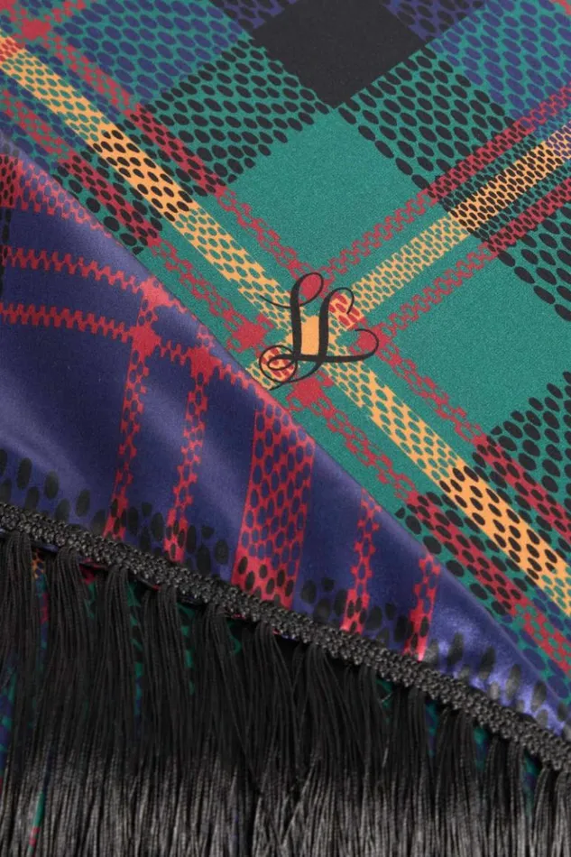Luisa Spagnoli Scarves And Foulards Redunca 8211 Silk Shawl Greenblue 8211 Women Luisa Spagnoli Scarves And Foulards Redunca 8211 Silk Shawl Greenblue 8211 Women