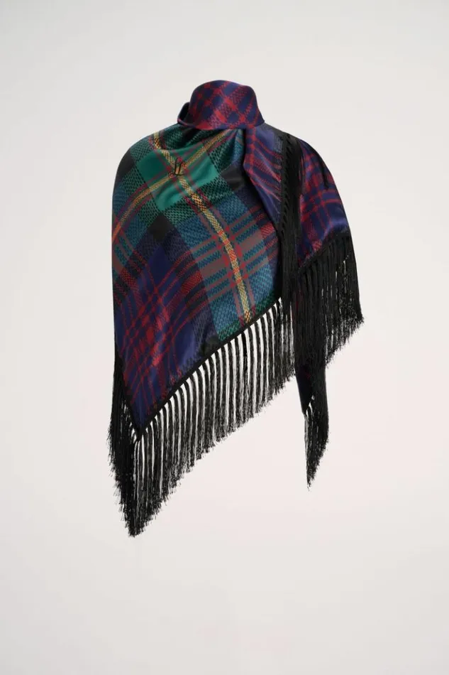 Luisa Spagnoli Scarves And Foulards Redunca 8211 Silk Shawl Greenblue 8211 Women Luisa Spagnoli Scarves And Foulards Redunca 8211 Silk Shawl Greenblue 8211 Women