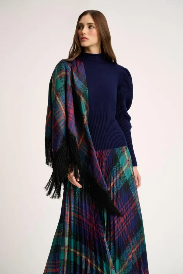Luisa Spagnoli Scarves And Foulards Redunca 8211 Silk Shawl Greenblue 8211 Women Luisa Spagnoli Scarves And Foulards Redunca 8211 Silk Shawl Greenblue 8211 Women