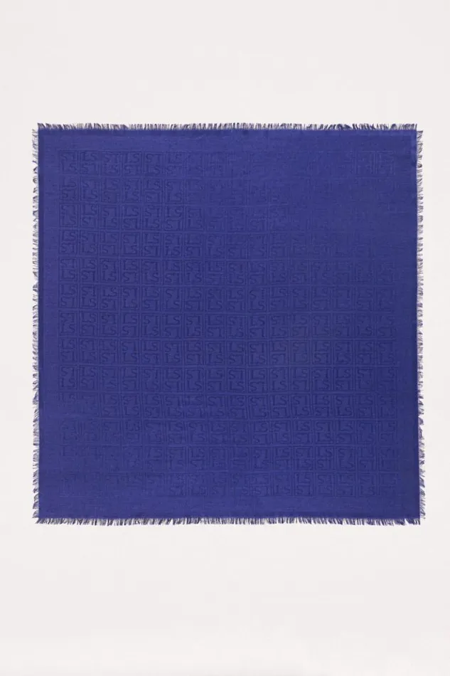 Luisa Spagnoli Scarves And Foulards Romanzo 8211 Silk Blend Wool Shawl Bluette 8211 Women Luisa Spagnoli Scarves And Foulards Romanzo 8211 Silk Blend Wool Shawl Bluette 8211 Women