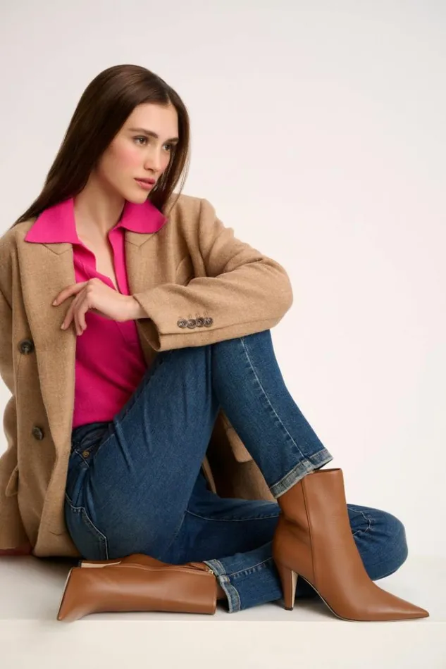 Luisa Spagnoli Shoes And Accessories Unicorno 8211 Leather Ankle Boots Almond 8211 Women Luisa Spagnoli Shoes And Accessories Unicorno 8211 Leather Ankle Boots Almond 8211 Women