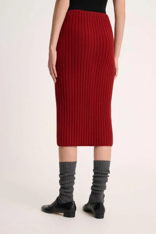 Luisa Spagnoli Skirts And Shorts Medi 8211 Skirt With Buttons 8211 Fashion Show Red 8211 Women Luisa Spagnoli Skirts And Shorts Medi 8211 Skirt With Buttons 8211 Fashion Show Red 8211 Women
