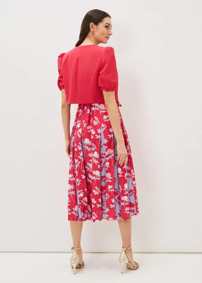 Mabel Puff Sleeve Jacket Lipstick Women Phase Eight Jackets