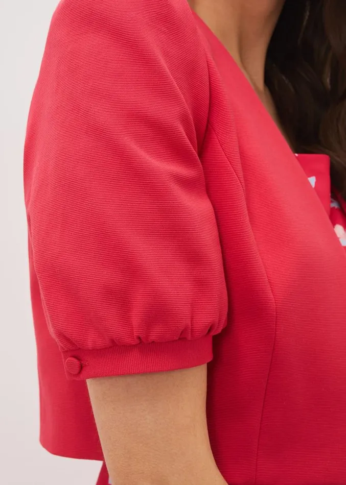 Mabel Puff Sleeve Jacket Lipstick Women Phase Eight Jackets