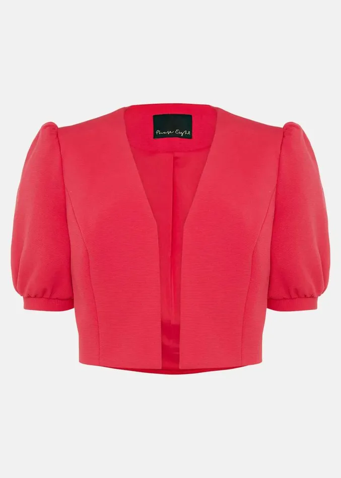 Mabel Puff Sleeve Jacket Lipstick Women Phase Eight Jackets