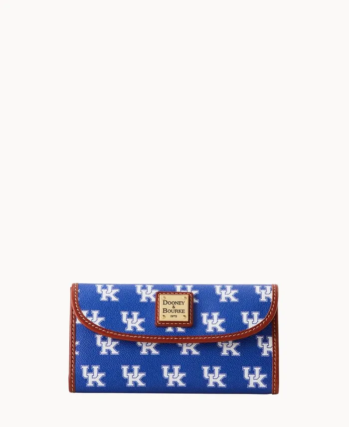 ManWoman Collegiate University Of Kentucky Continental Clutch Kentucky Dooney and Bourke Wallets