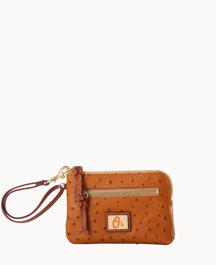 ManWoman MLB Orioles Zip Around Wristlet Orioles Dooney and Bourke Wallets