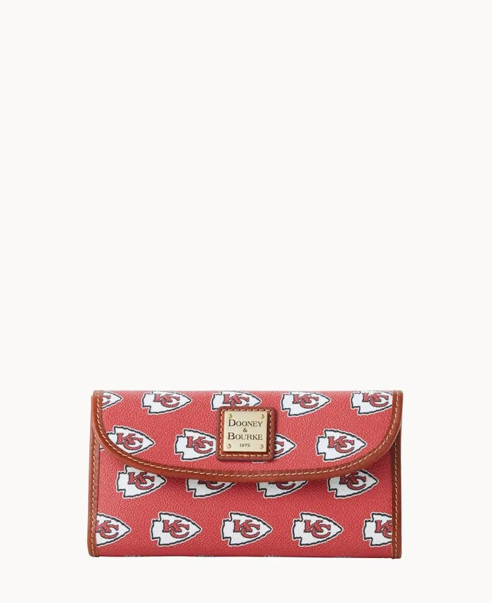 ManWoman NFL Chiefs Continental Clutch Chiefs Dooney and Bourke Wallets