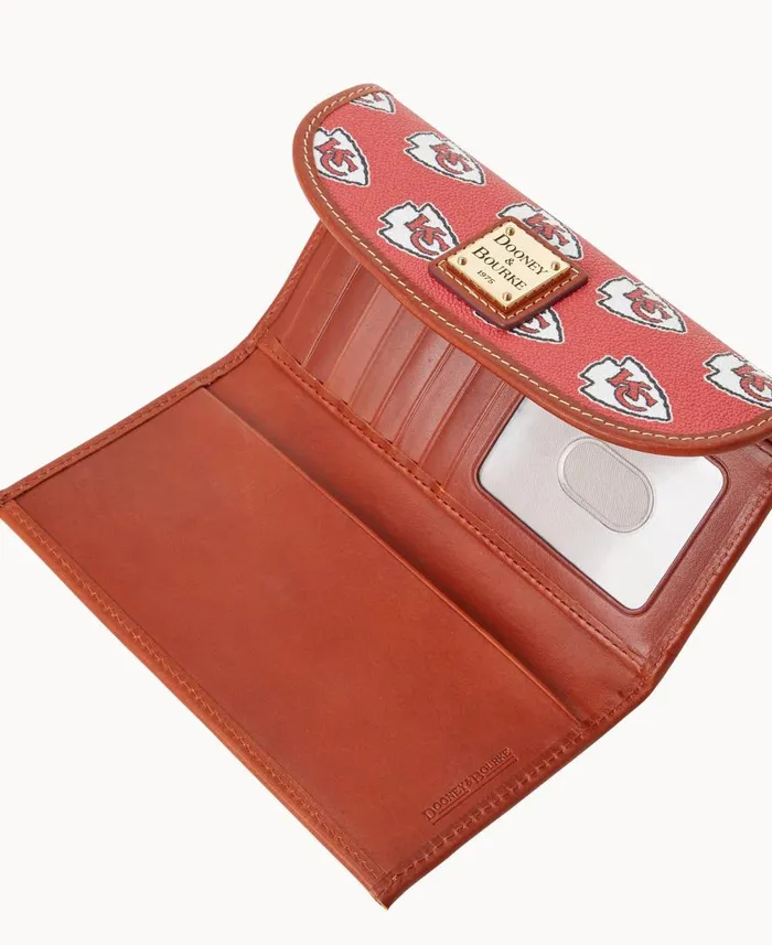 ManWoman NFL Chiefs Continental Clutch Chiefs Dooney and Bourke Wallets ManWoman NFL Chiefs Continental Clutch Chiefs Dooney and Bourke Wallets