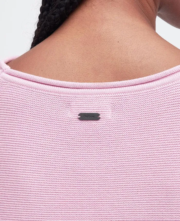 Marine Knitted Jumper Mallow Pink Women Barbour Jumpers