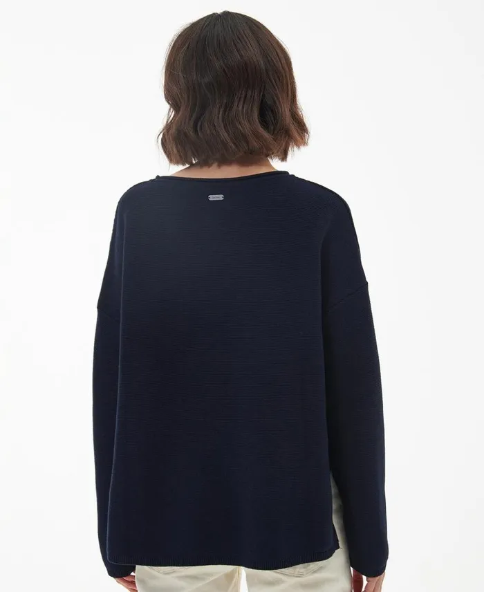 Marine Knitted Jumper Soft Pink Women Barbour Jumpers