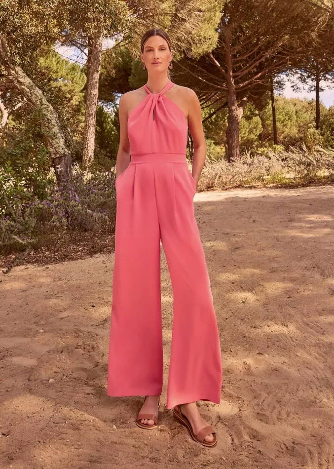 Mellany Wide Leg Jumpsuit Watermelon Women Phase Eight Dresses
