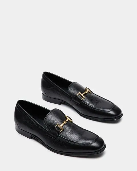 Men039s ARCHEE BLACK LEATHER Black Leather Steve Madden Loafers Men039s ARCHEE BLACK LEATHER Black Leather Steve Madden Loafers