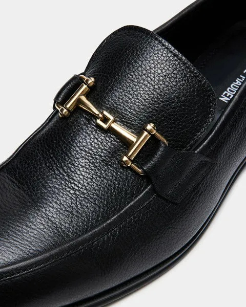 Men039s ARCHEE BLACK LEATHER Black Leather Steve Madden Loafers Men039s ARCHEE BLACK LEATHER Black Leather Steve Madden Loafers