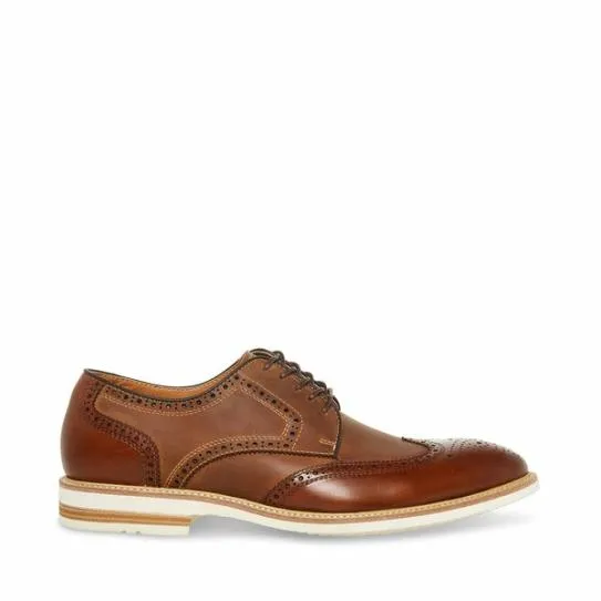 Men039s KADYNN TAN LEATHER Tan Leather Steve Madden Dress