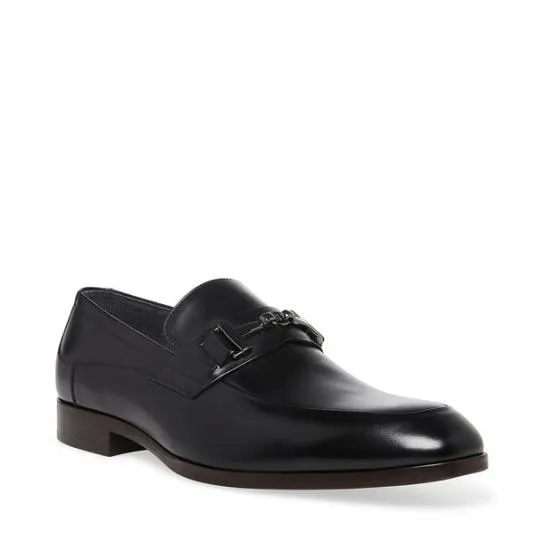 Men039s VALON BLACK LEATHER Black Leather Steve Madden Loafers Men039s VALON BLACK LEATHER Black Leather Steve Madden Loafers