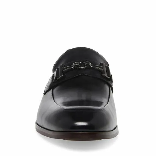 Men039s VALON BLACK LEATHER Black Leather Steve Madden Loafers Men039s VALON BLACK LEATHER Black Leather Steve Madden Loafers