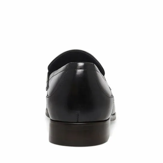 Men039s VALON BLACK LEATHER Black Leather Steve Madden Loafers Men039s VALON BLACK LEATHER Black Leather Steve Madden Loafers