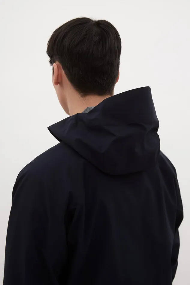 Men 3L Waterproof Shell Jacket Dark Navy Norse Projects Outerwear