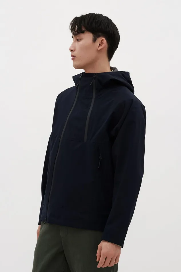 Men 3L Waterproof Shell Jacket Dark Navy Norse Projects Outerwear