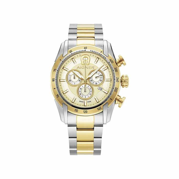 Men Aigner Watches Watch Benvento Gold Silver