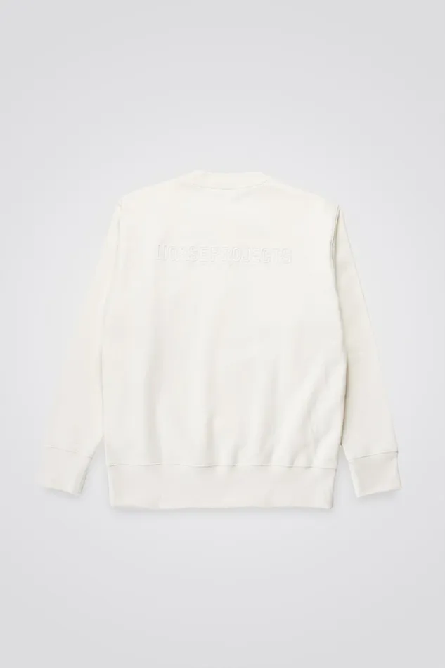 Men Arne Relaxed Fleece N Logo Sweatshirt Ecru Norse Projects Sweatshirts