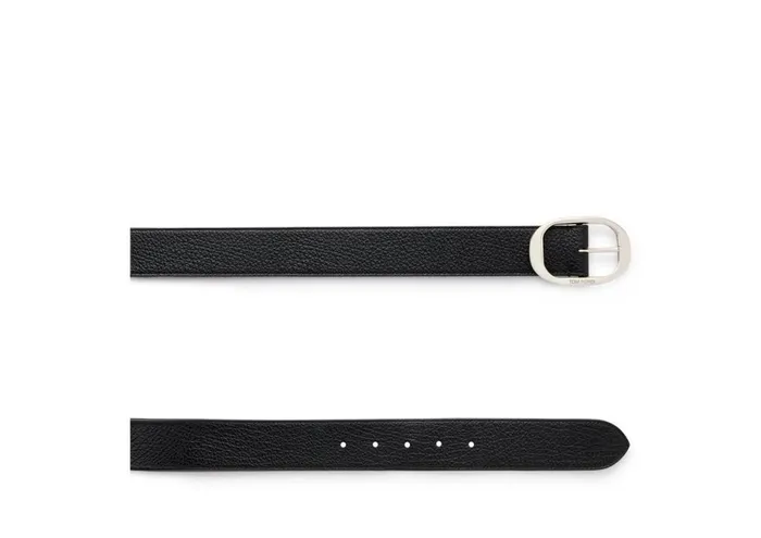 Men Belts Tom Ford Grain Leather Oval Belt Black Men Belts Tom Ford Grain Leather Oval Belt Black