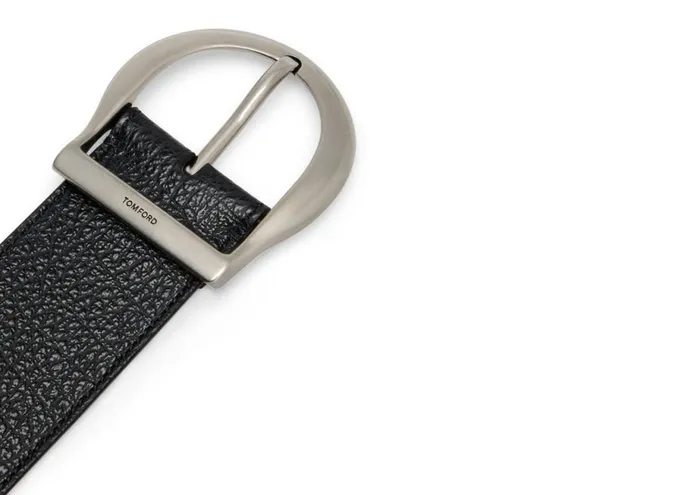 Men Belts Tom Ford Grain Leather Western Jeans Belt Black Men Belts Tom Ford Grain Leather Western Jeans Belt Black